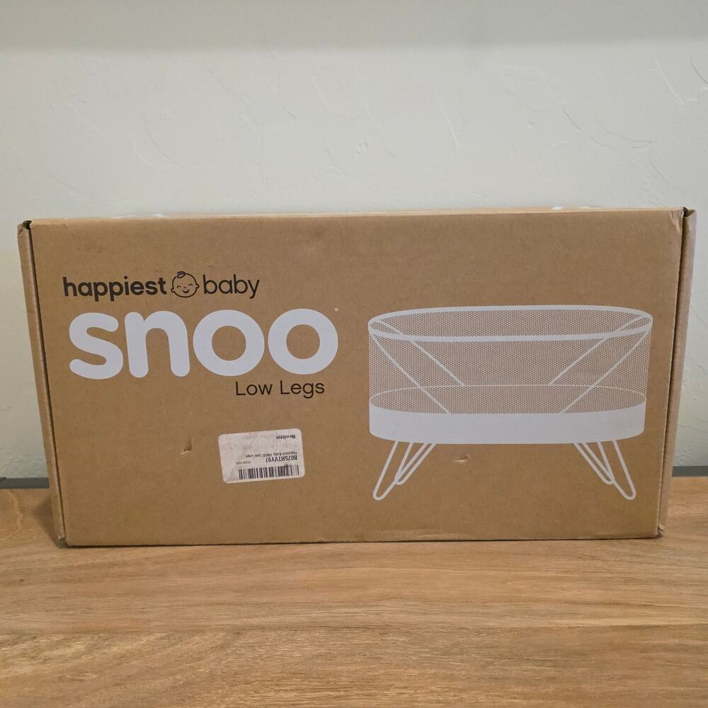 Happiest Baby Snoo Low Legs Accessory Kit White Bassinet Leg Set New In Box